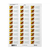 Gouden Bellen Prettig Kerstfeest Etiket (Full Sheet)