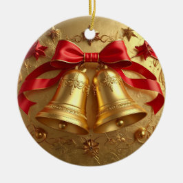 Gouden Bellen Vakantie Ornament