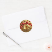 Gouden Bellen Vakantie Sticker (Envelop)
