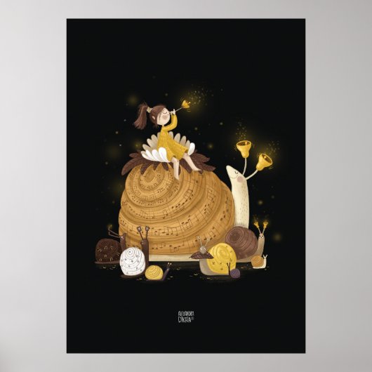 GOUDEN BELLS van Alexandra Dikaia Poster (Voorkant)