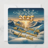Gouden belofte 2025 feestdagenkaart (Voorkant)