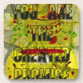 Gouden belofte: het gouden script van het lot bier onderzetter (Voorkant)