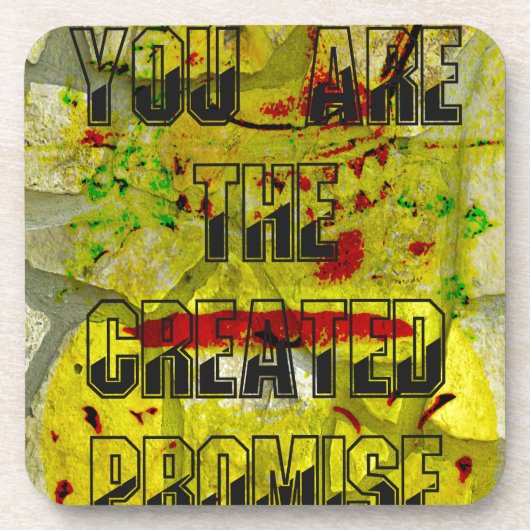 Gouden belofte: het gouden script van het lot bier onderzetter (Voorkant)