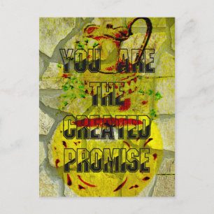 Gouden belofte: het gouden script van het lot briefkaart