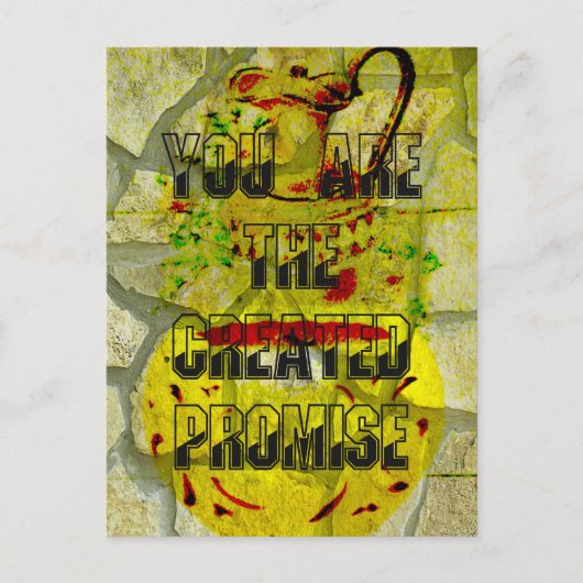 Gouden belofte: het gouden script van het lot briefkaart (Voorkant)