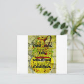 Gouden belofte: het gouden script van het lot briefkaart (Staand voorkant)