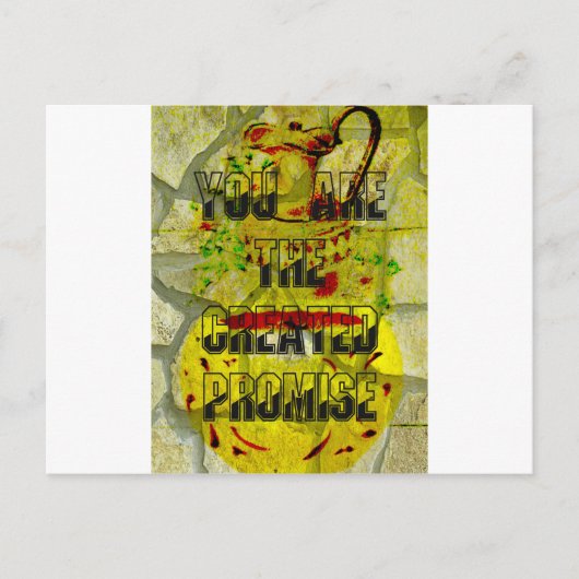 Gouden belofte: het gouden script van het lot briefkaart (Voorkant)