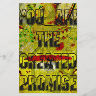 Gouden belofte: het gouden script van het lot briefpapier