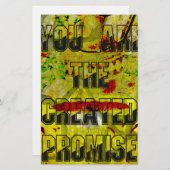 Gouden belofte: het gouden script van het lot briefpapier (Voorkant / Achterkant)