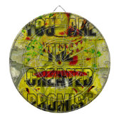 Gouden belofte: het gouden script van het lot dartbord (Voorkant)