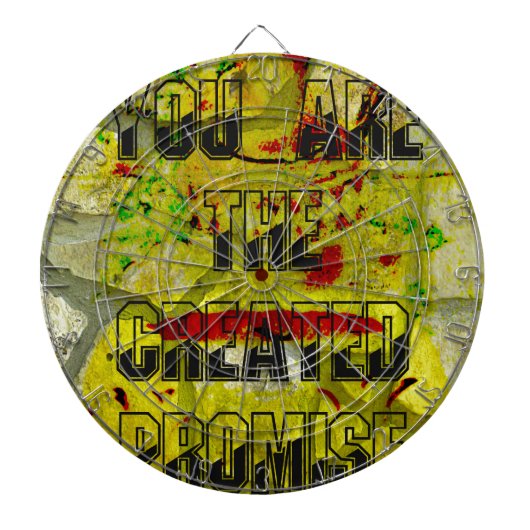 Gouden belofte: het gouden script van het lot dartbord (Voorkant)