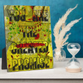 Gouden belofte: het gouden script van het lot fotoplaat (Zijkant)