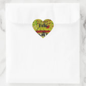 Gouden belofte: het gouden script van het lot hart sticker (Tas)