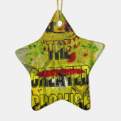 Gouden belofte: het gouden script van het lot keramisch ornament (Links)