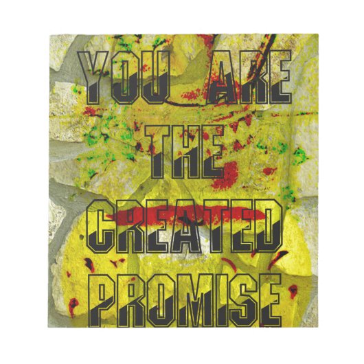 Gouden belofte: het gouden script van het lot notitieblok (Voorkant)