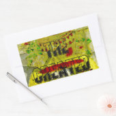 Gouden belofte: het gouden script van het lot rechthoekige sticker (Envelop)