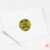 Gouden belofte: het gouden script van het lot ronde sticker (Envelop)