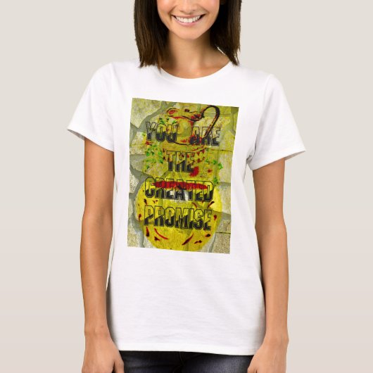 Gouden belofte: het gouden script van het lot t-shirt (Voorkant)