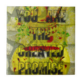 Gouden belofte: het gouden script van het lot tegeltje (Voorkant)