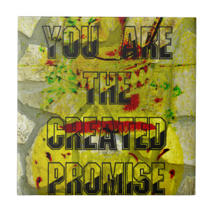 Gouden belofte: het gouden script van het lot tegeltje