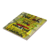 Gouden belofte: het gouden script van het lot tegeltje (Zijkant)