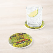 Gouden belofte: het gouden script van het lot zandsteen onderzetter (Zijkant)