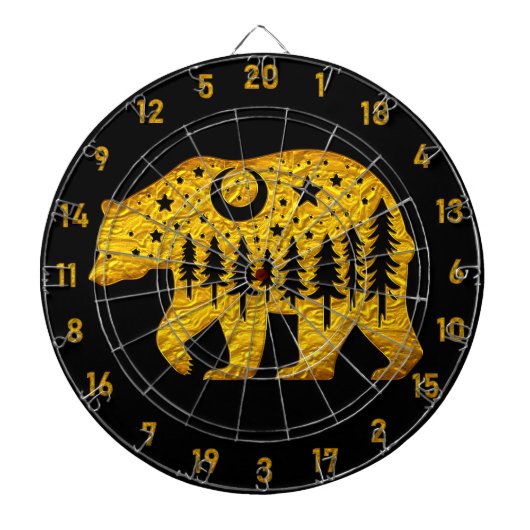 Gouden Beren Dart Board: Game-Changer Dartbord (Voorkant)