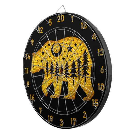 Gouden Beren Dart Board: Game-Changer Dartbord (Voorkant Rechts)