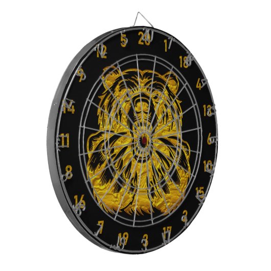 Gouden Beren Dart Board voor liefhebbers Dartbord (Voorkant Links)