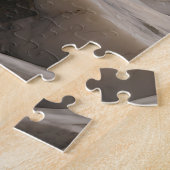 Gouden Berg Marmer Landschap Legpuzzel (Zijkant)