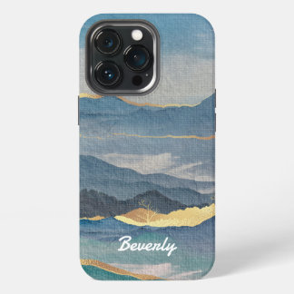 Gouden Berg Persoonlijk iPhone 13 Pro Hoesje