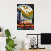 Gouden Berg Pullman Express Posterprint Poster (Thuiskantoor)