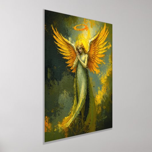 Gouden beschermengel - etherische digitale schilde folie afdrukken (Laagn)