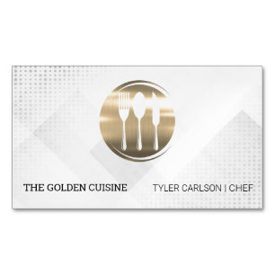 Gouden Bestek Restaurant Culinaire Catering Magnetisch Visitekaartje
