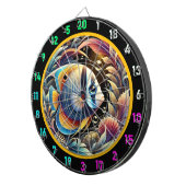 Gouden Betta Dartboard Party Decor Dartbord (Voorkant Rechts)