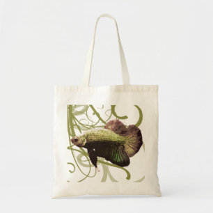 Gouden Betta Siamese kempvis Tote Bag