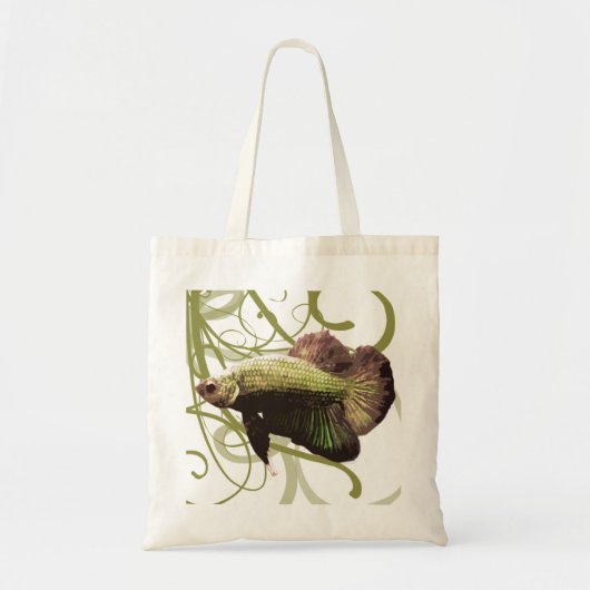 Gouden Betta Siamese kempvis Tote Bag (Voorkant)