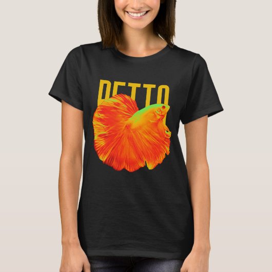 Gouden Betta Vis T-shirt (Voorkant)