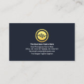 Gouden Beurs Financiële Grafieken Visitekaartje (Achterkant)