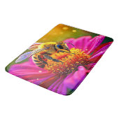 Gouden Bij Bloem Magisch Licht Design Badmat (Gekanteld)