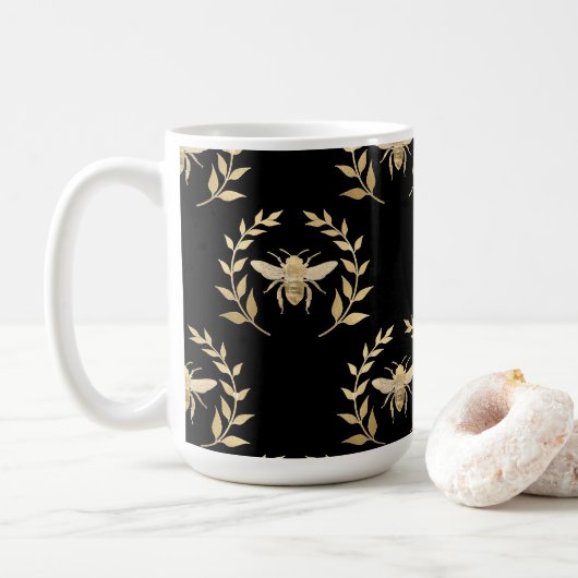 Gouden Bij Koffiemok (Met donut)