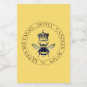 Gouden Bij Productcontainer Label Voedselcontainer Etiket (Enkel label)