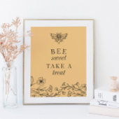 Gouden Bij Sweet Neem een Favoriete Snack Bordje Poster