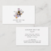  Gouden Bijen Logo Honingbij Imker Visitekaartje (Voorkant / Achterkant)