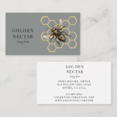  Gouden Bijen Logo Honingbij Imker Visitekaartje (Voorkant / Achterkant)