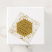  gouden bijenkoningin apiary monogram honingpot bedankjes labels (In situ)