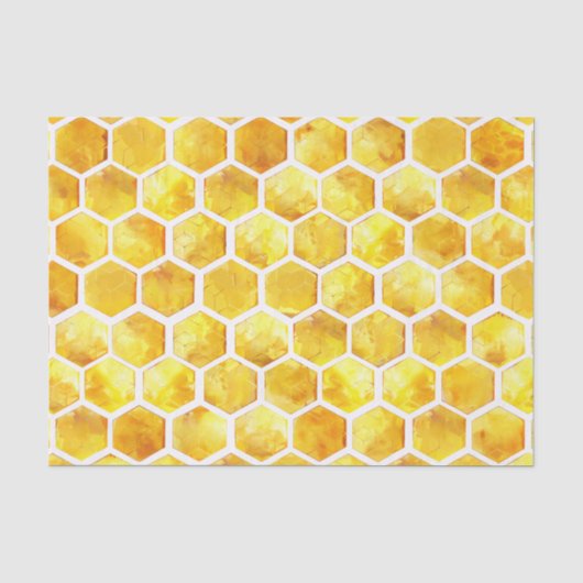 Gouden Bijenkorfpatroon Decoupage Tissuepapier (Voorkant)