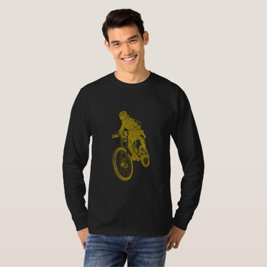 Gouden Biker T-Shirt (Voorkant volledig)