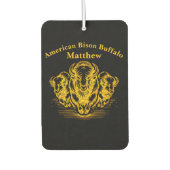 Gouden Bison Stampede in een Wild Prairie-omgeving Luchtverfrisser (Voorkant)