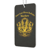 Gouden Bison Stampede in een Wild Prairie-omgeving Luchtverfrisser (Links)